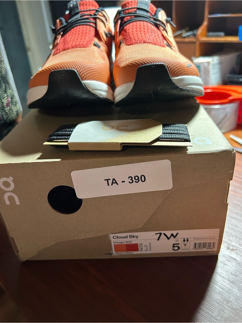 On Running Cloudswift Sneakers in Orange and Red